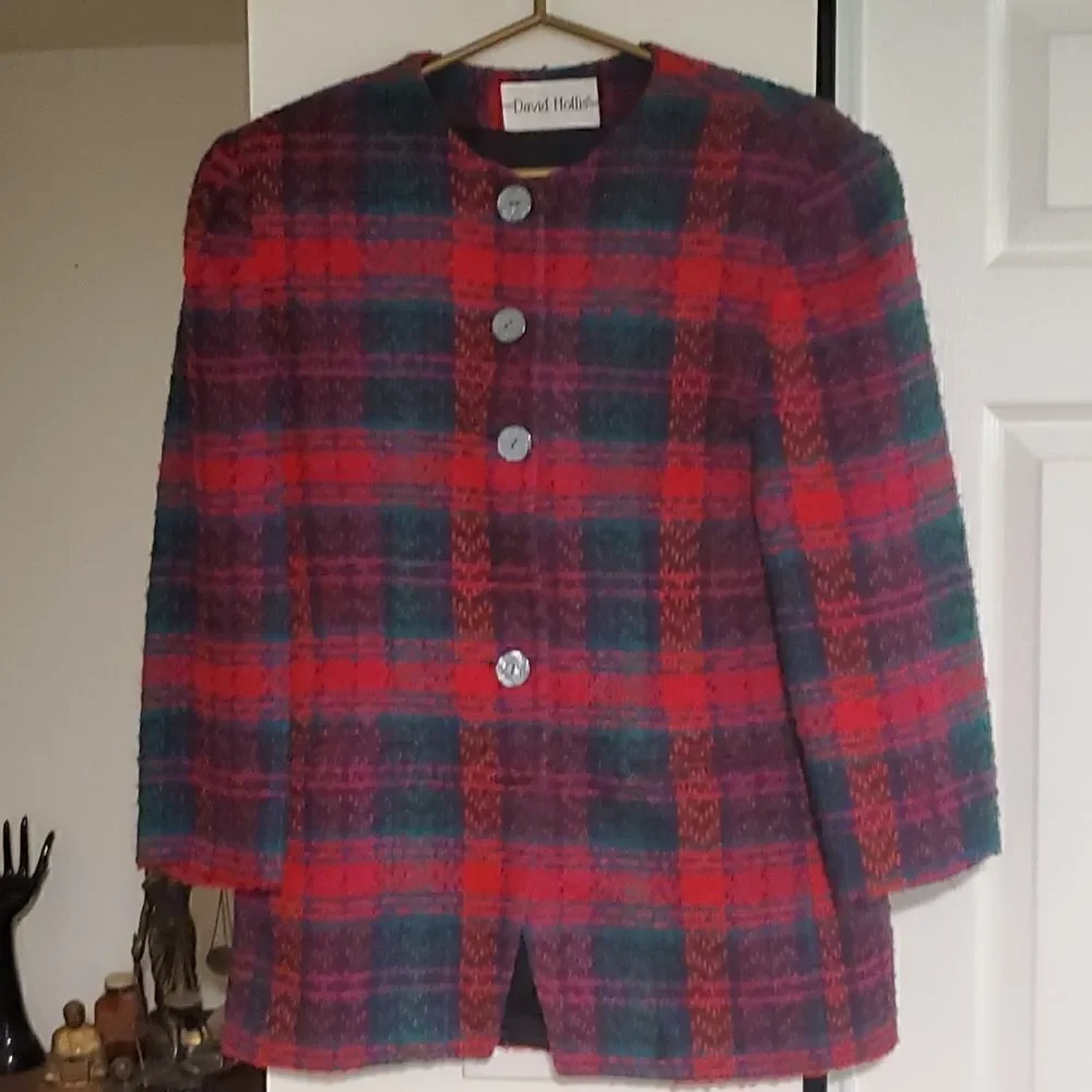 Acrylic blazer with lining